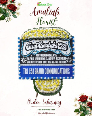 Papan Bunga Duka di Srondol Kulon